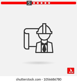 engineer vector icon
