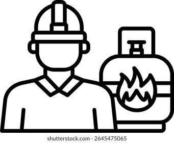 Engineer vector icon. Can be used for printing, mobile and web applications.