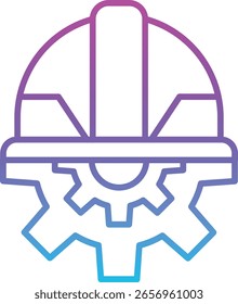 Ícone de vetor de engenheiro. Pode ser usado para impressão, aplicativos móveis e da Web.