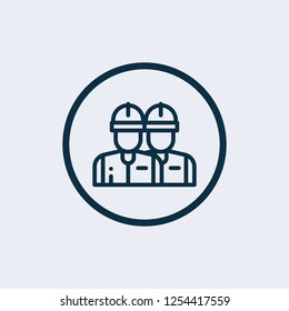 Engineer Vector Icon. Engineering and manufacturing vector icon