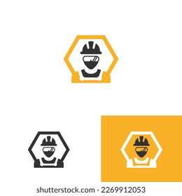 Engineer vector icon. Illustration of engineer isolated on white background in flat style.EPS 10