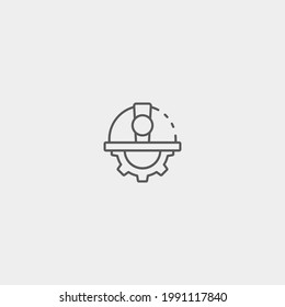 Engineer vector icon illustration sign