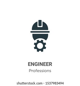 Engineer Vector Icon On White Background Stock Vector (Royalty Free ...