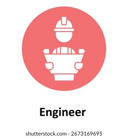 engineer Vector Icon which can easily modify or edit

