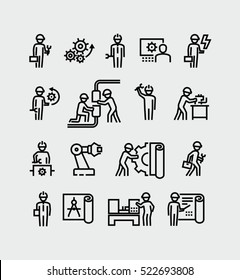 Engineer Vector Icons