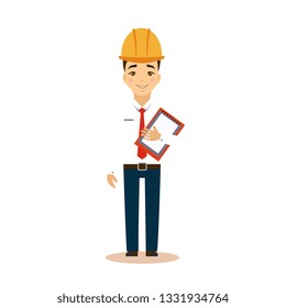 Engineer Vector Illustration.