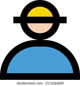 engineer Vector illustration on a transparent background.Premium quality symmbols.Stroke vector icon for concept and graphic design.