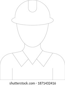Engineer worker, Vector Icon 