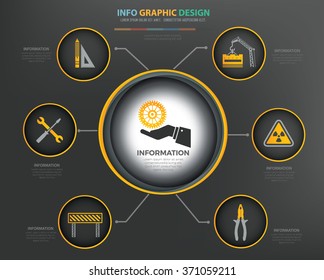 Engineer,Industry Infographics Design,clean vector