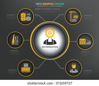 Engineer,Industry Infographics Design,clean vector