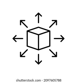 Engineering 3D modeling and Prototyping. Geometric 3D Object plan-drawing. Can be used for Web and App. Vector on isolated background. EPS 10.
