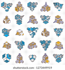 Engineering Abstract Shape Vectors Set Stock Vector (Royalty Free ...