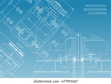 Mechanical Engineering Drawings Technical Design Blueprints Stock ...