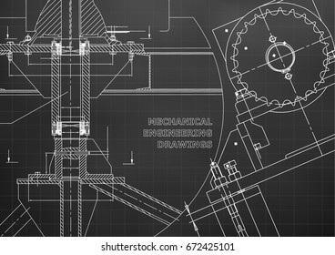 Blueprints Mechanical Construction Technical Design Engineering Stock ...