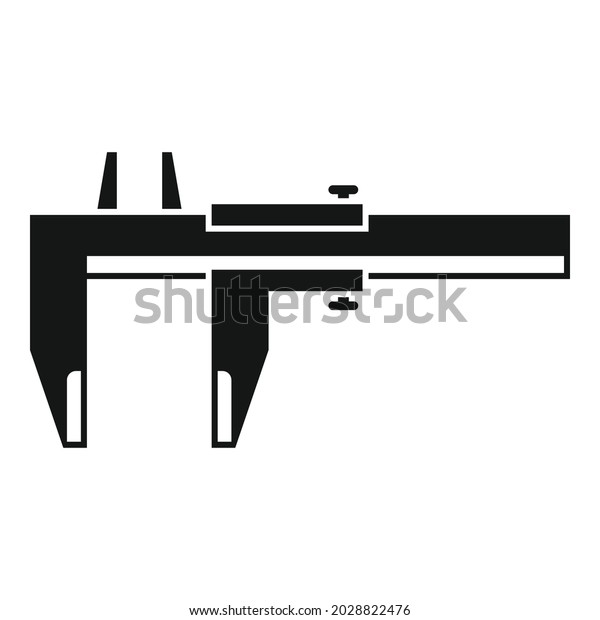 Engineering Caliper Icon Simple Vector Calliper Stock Vector (Royalty ...