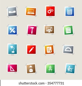 Engineering card icons for web