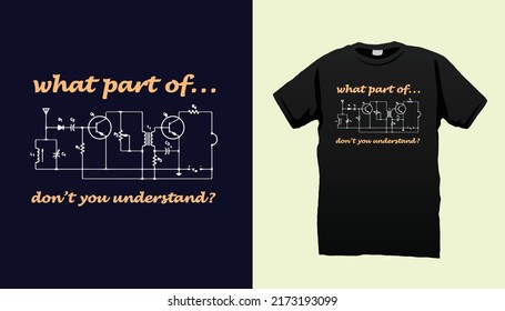 Engineering circuit funny t shirt design 