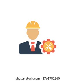 Engineering colorful  icon vector illustration. Premium quality flat icon in trendy style.