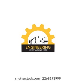 Diseño de vectores de logotipos de empresas de ingeniería