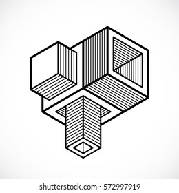 Engineering construction, abstract vector.