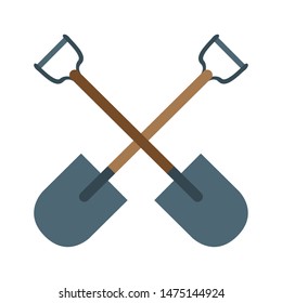 engineering construction factory industry, heavy work tools shovels equipment isolated cartoon vector illustration graphic design