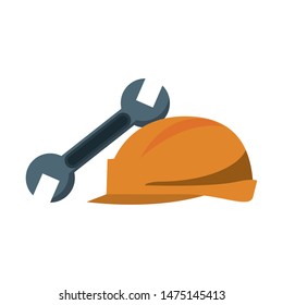 engineering construction factory industry, heavy work tools equipment isolated cartoon vector illustration graphic design