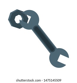 engineering construction factory industry, heavy work tools equipment isolated cartoon vector illustration graphic design