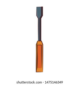 engineering construction factory industry, heavy work equipment tool screwdriver isolated cartoon vector illustration graphic design