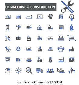 engineering, construction icons
