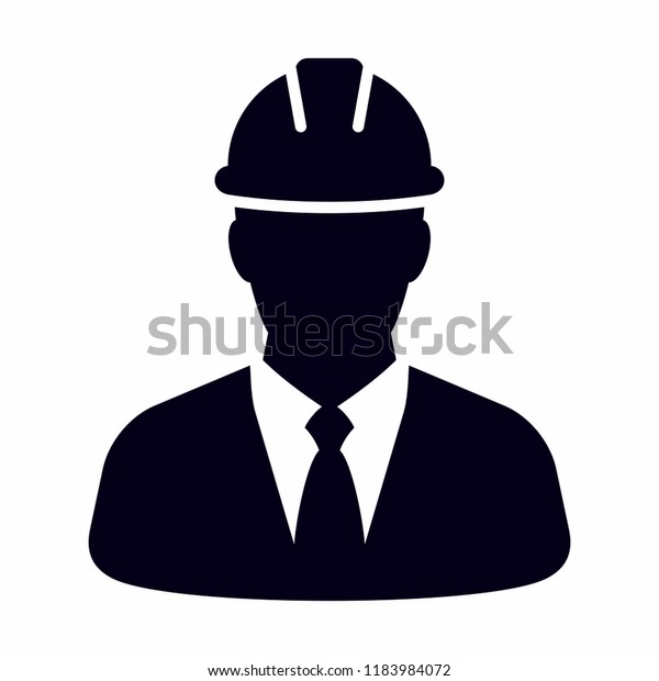 Engineering Construction Project Manager Vector Icon Stock Vector ...