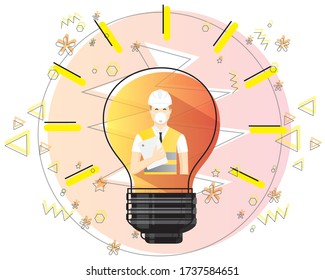 engineering creative idea concept flat vector
