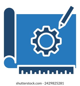 Engineering Design icon line vector illustration