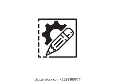 Engineering and design icon vector template