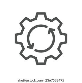 Engineering design related icon outline and linear vector.