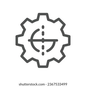 Diseño de diseño de diseño relacionado con el contorno de iconos y vector lineal.
