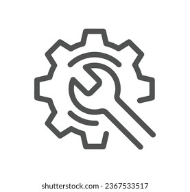 Engineering design related icon outline and linear vector.