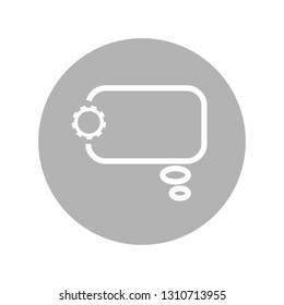 Engineering discussion line icon