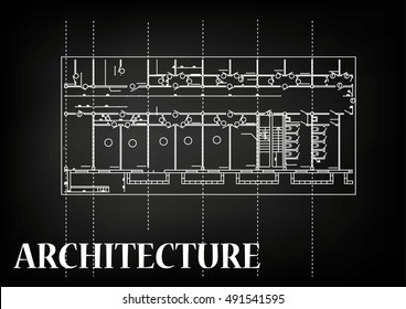 ENGINEERING DRAWING  FEATURES, ARCHITECTURE  - STOCK PICTURE
