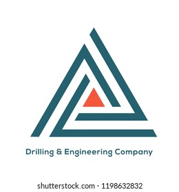 Engineering and Drilling icon. Construction  vector T logo