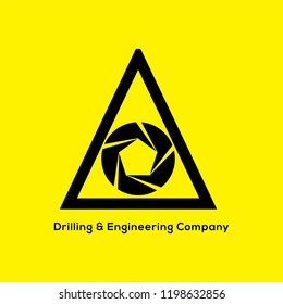 Engineering and Drilling icon. Construction  vector T logo