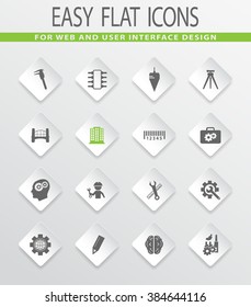 Engineering easy flat web icons for user interface design