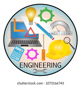 Engineering education icon vector