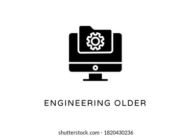 Engineering Folder icon in vector. Logotype