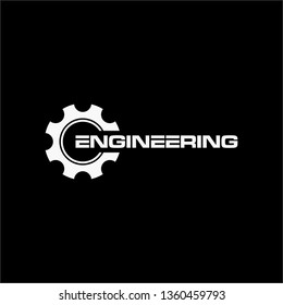 engineering gear logo icon symbol sign vector eps 10