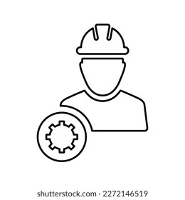 Engineering icon. Line icon, outline symbol.