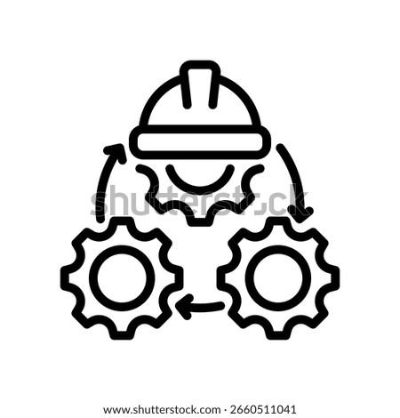 Engineering Icon Line Vector Illustration