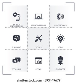 ENGINEERING ICON SET