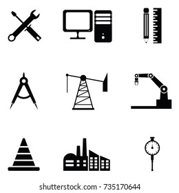 engineering icon set