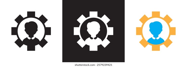 Engineering icon set. Containing blueprint, engineer, tools, construction, mechanical, industrial, worker, icons.   isolated on white and black background. vector illustration. EPS 10