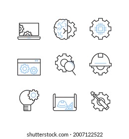 Engineering icon. Engineering set symbol vector elements for infographic web.